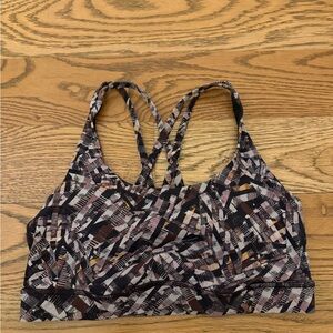 Lululemon Athletica Multicolor Patterned Sports Bra
